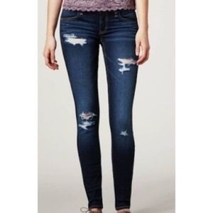 American Eagle Outfitters Womens Jeggings Blue Dis
